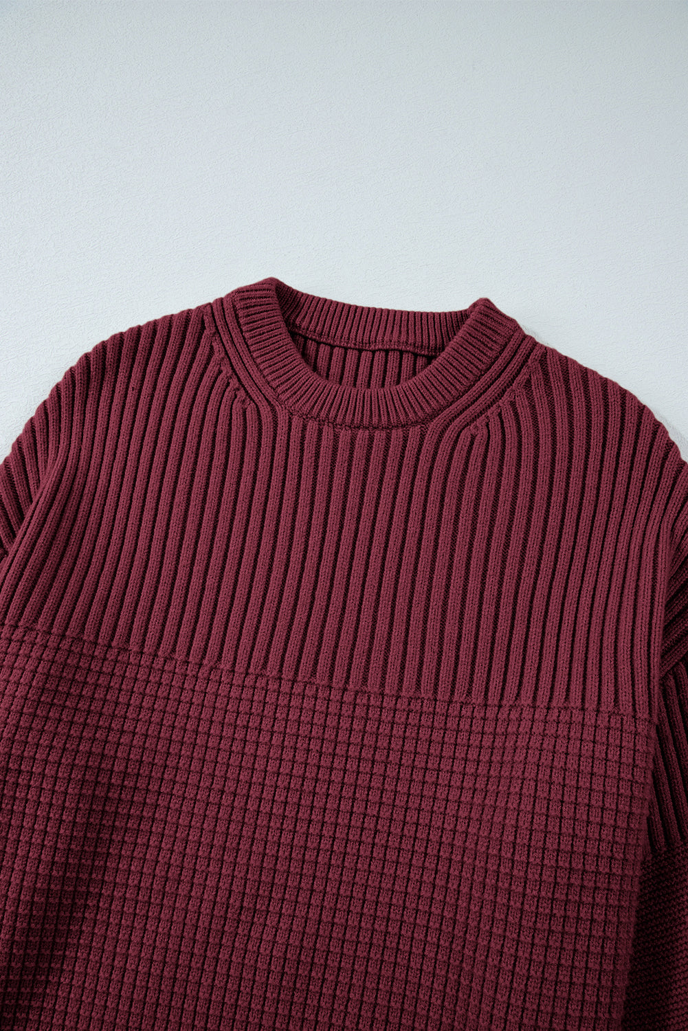 Julietta Mixed Textured Knitted Sweater