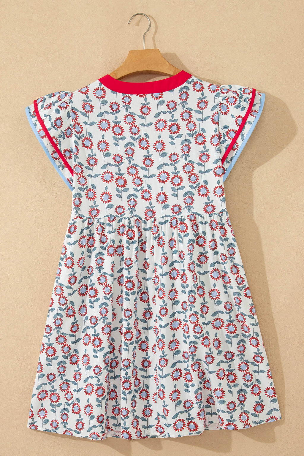 Opal Flutter Sleeve Mini Dress