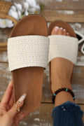 Anne Open toe Flat Slippers