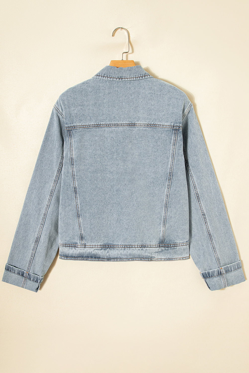 Sophia Zip Up Washed Jacket