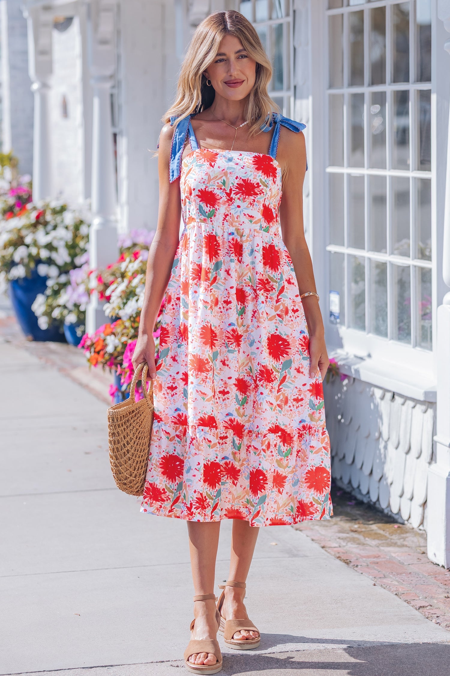 Dahlia Straps High Waist Dress