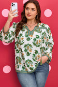 Kira 3 4 Sleeve PLUS Blouse