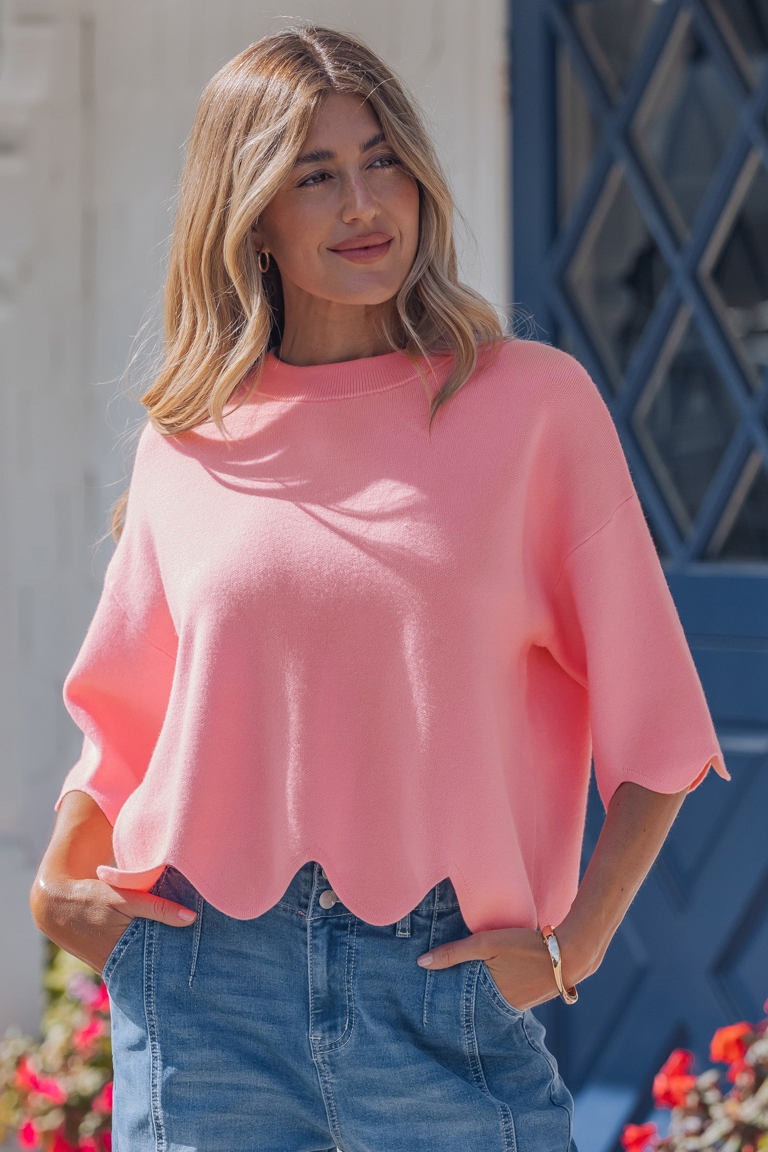 Chloe 3 4 Sleeve Sweater