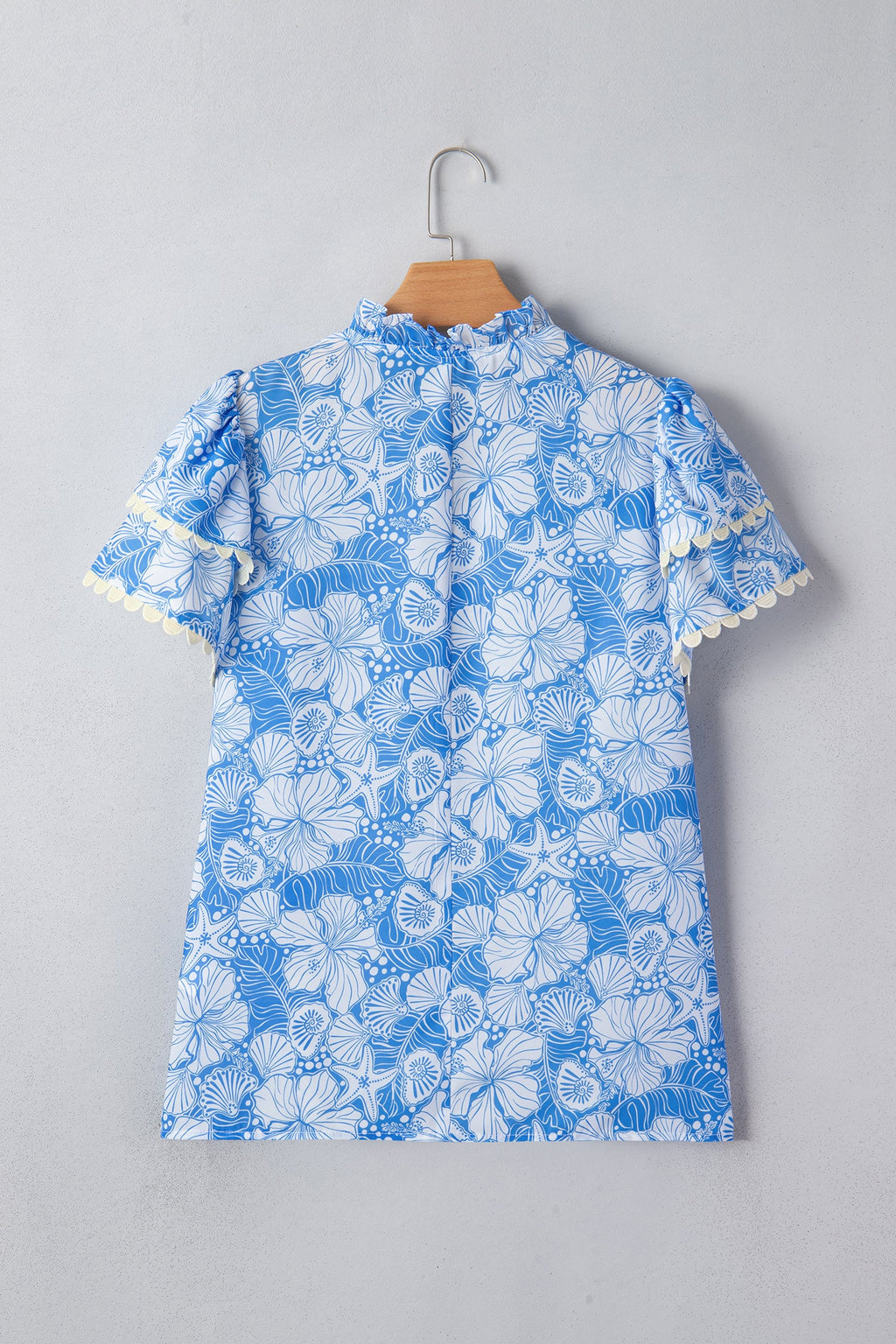 Kataleya Trim Short Sleeve Blouse