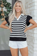 Lilith Ruffled Short Sleeve Blouse
