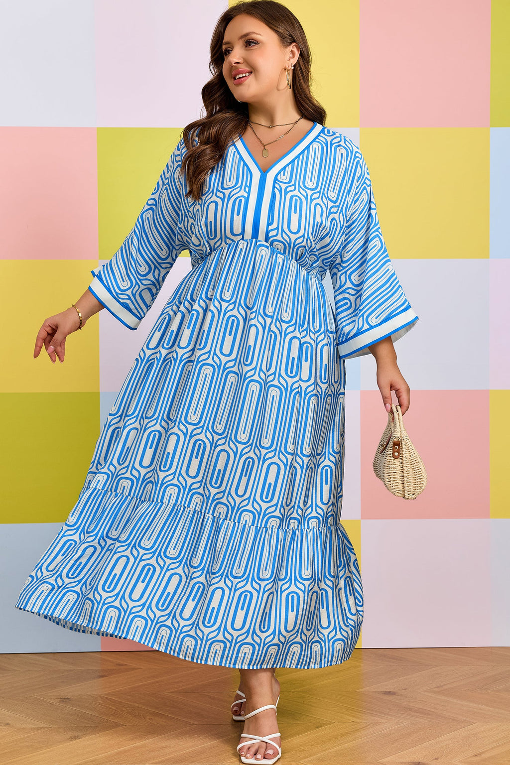 Siya Bracelet Sleeve Long PLUS Dress