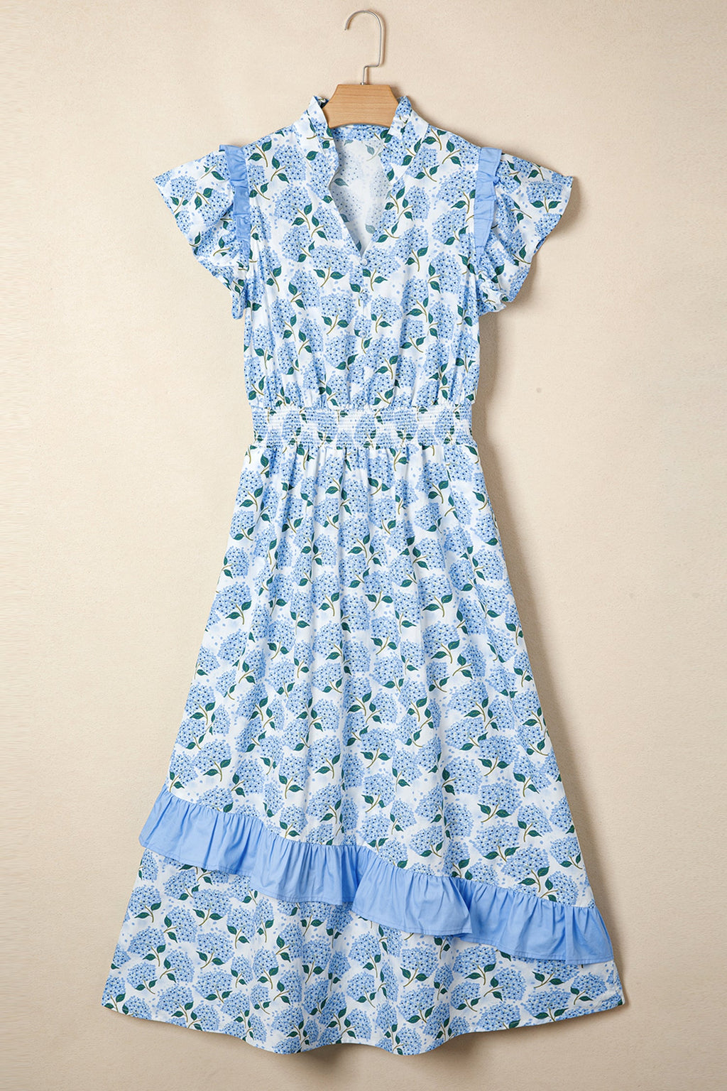 Marlee Flutter Sleeve Long Dress