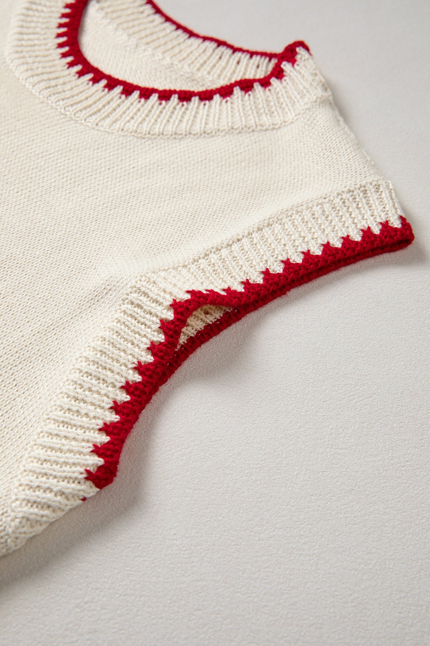 Emmeline Plaid Crawfish Knit Sweater
