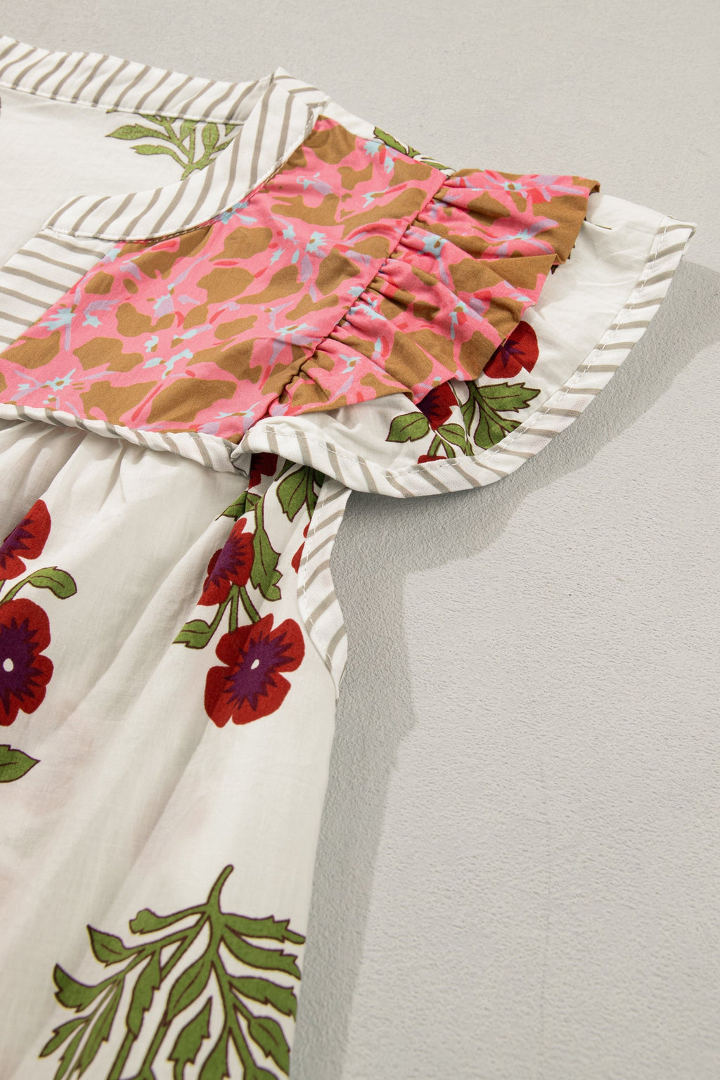 Zora Trim Flutter Cotton Blouse