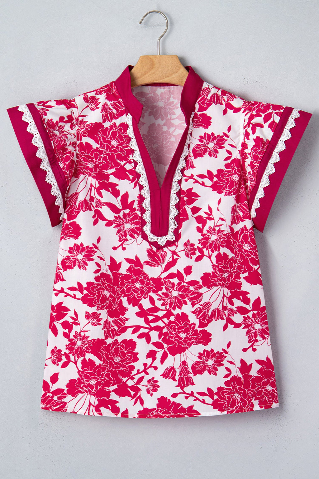 Dahlia Detail Flutter Sleeve Blouse
