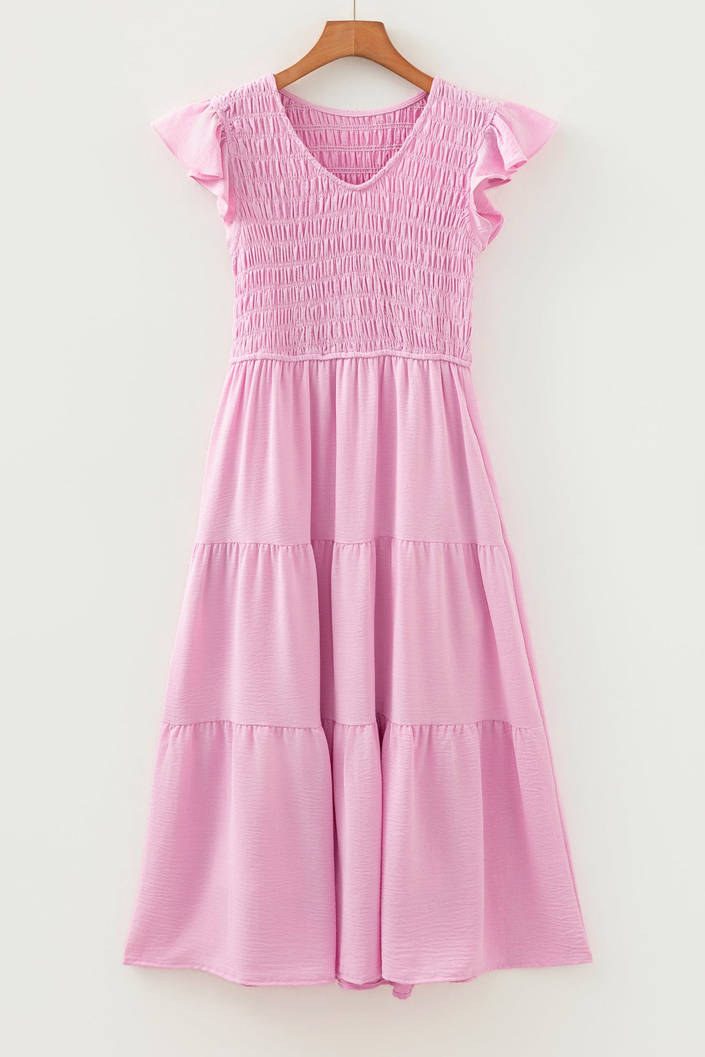 Treasure Flare Tiered Midi Dress