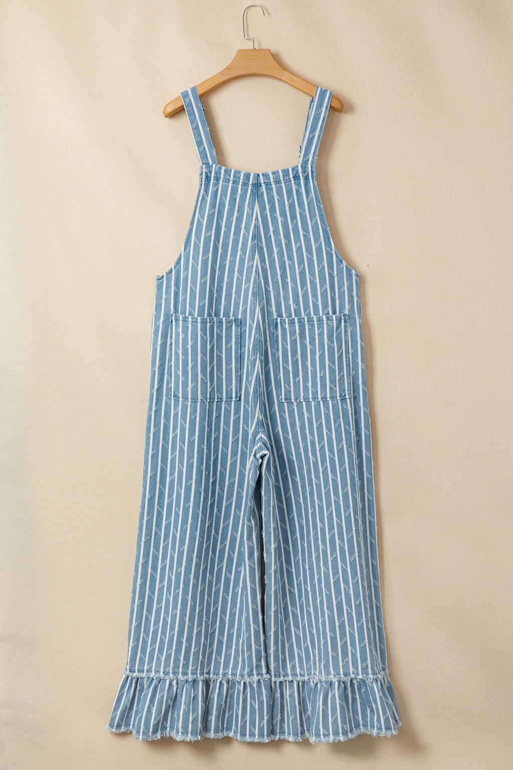 Angel Ruffled Wide Leg Overalls