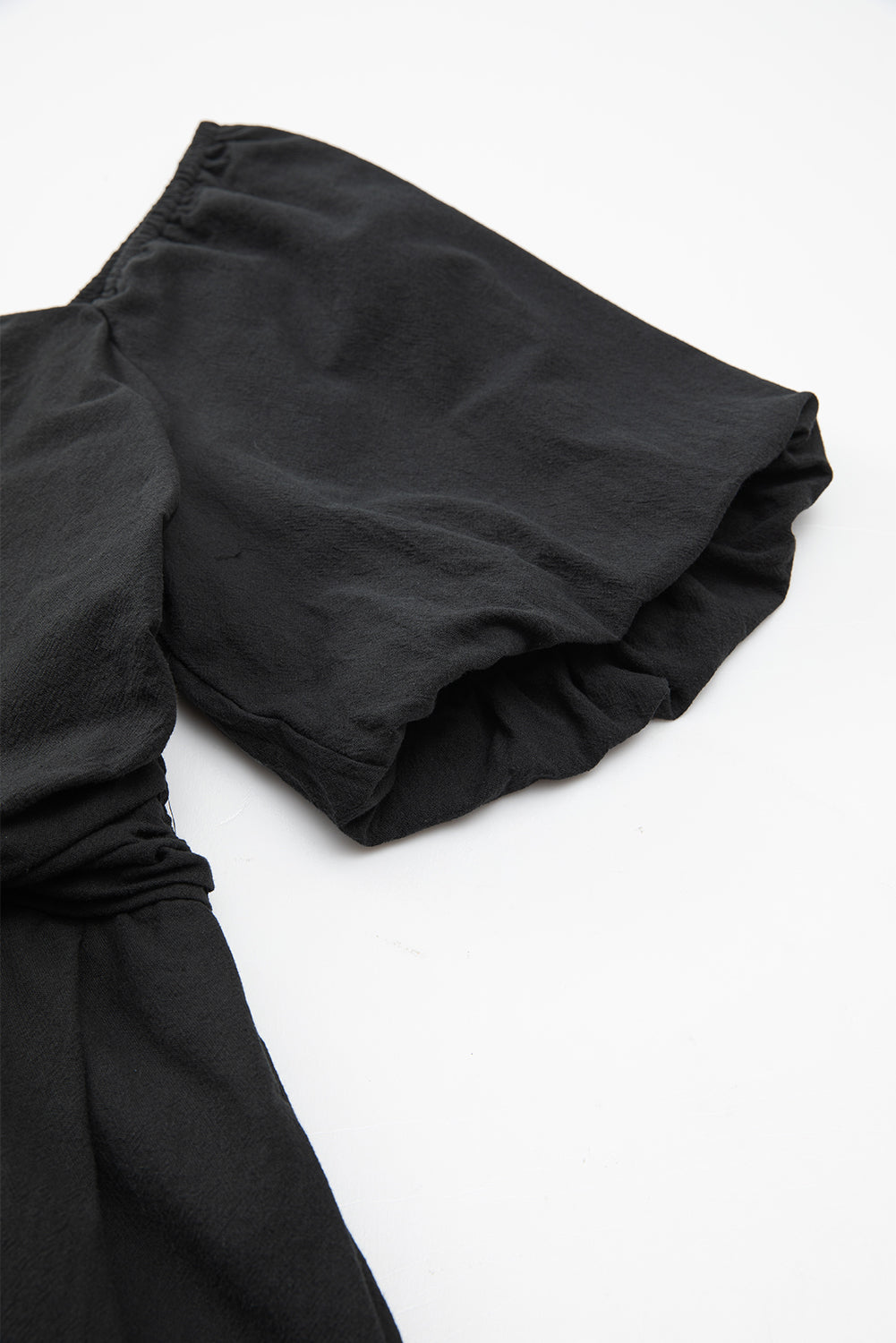 Malaysia Ruched Puff Sleeve Romper