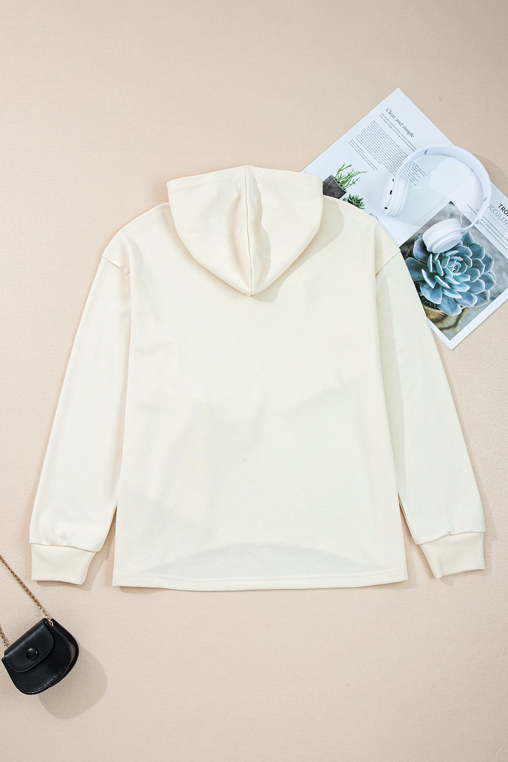 Raegwen Bow Detail Loose Hoodie