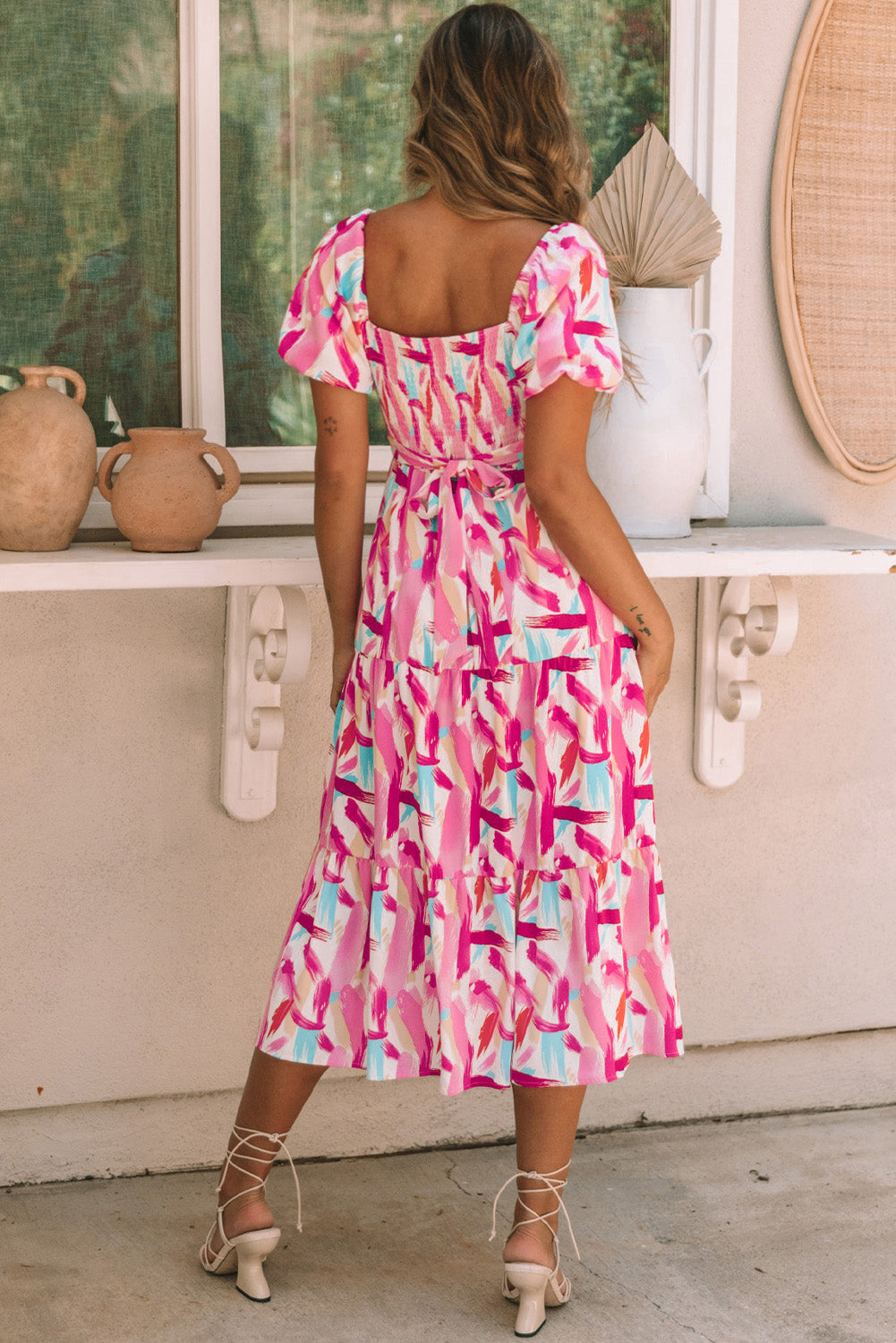 Dalia Smocked Ruffle Tiered Dress