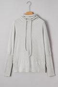 Amber Drawstring Cowl Oversize Top