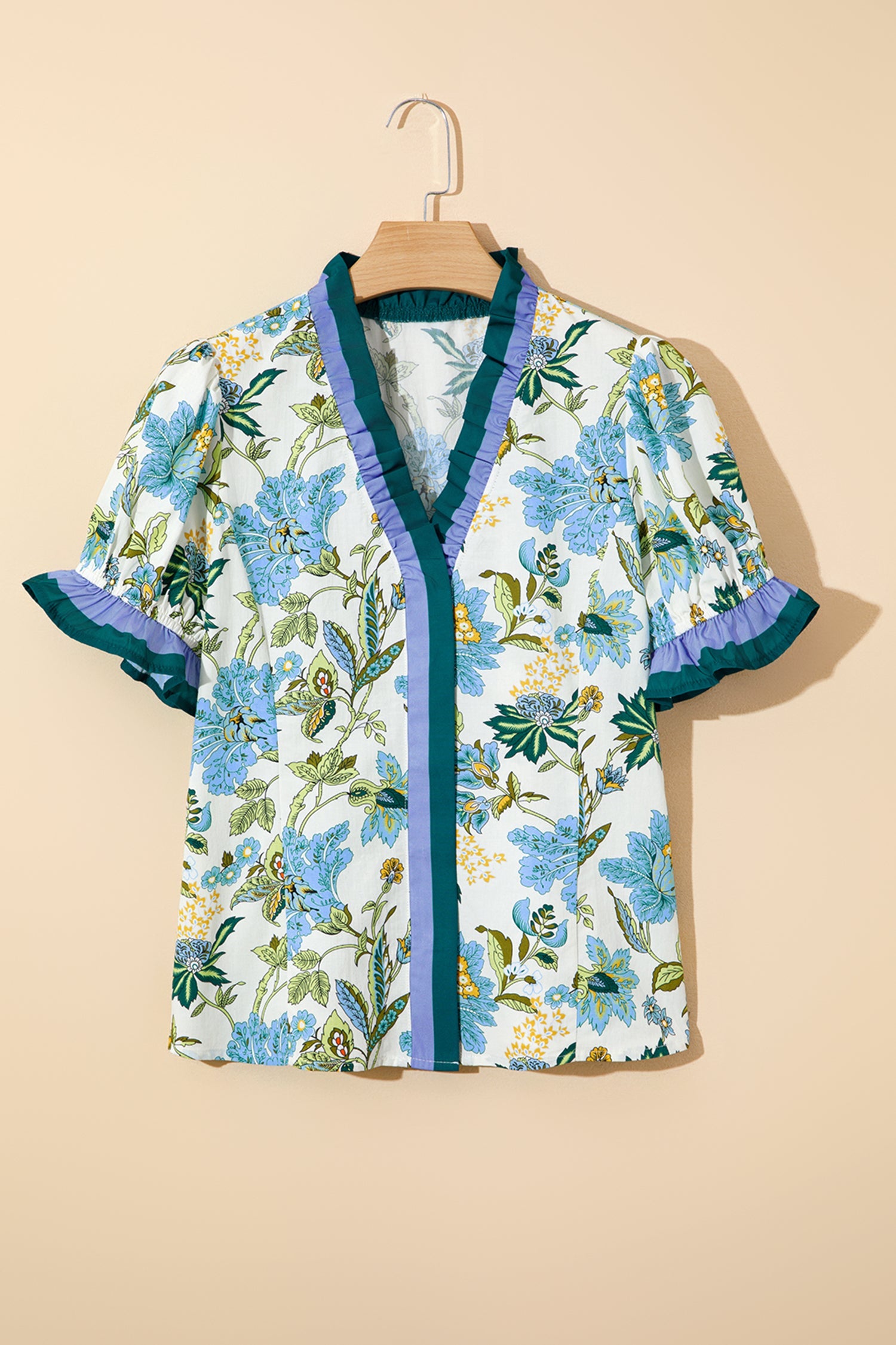 Mila Trim Short Sleeve Blouse