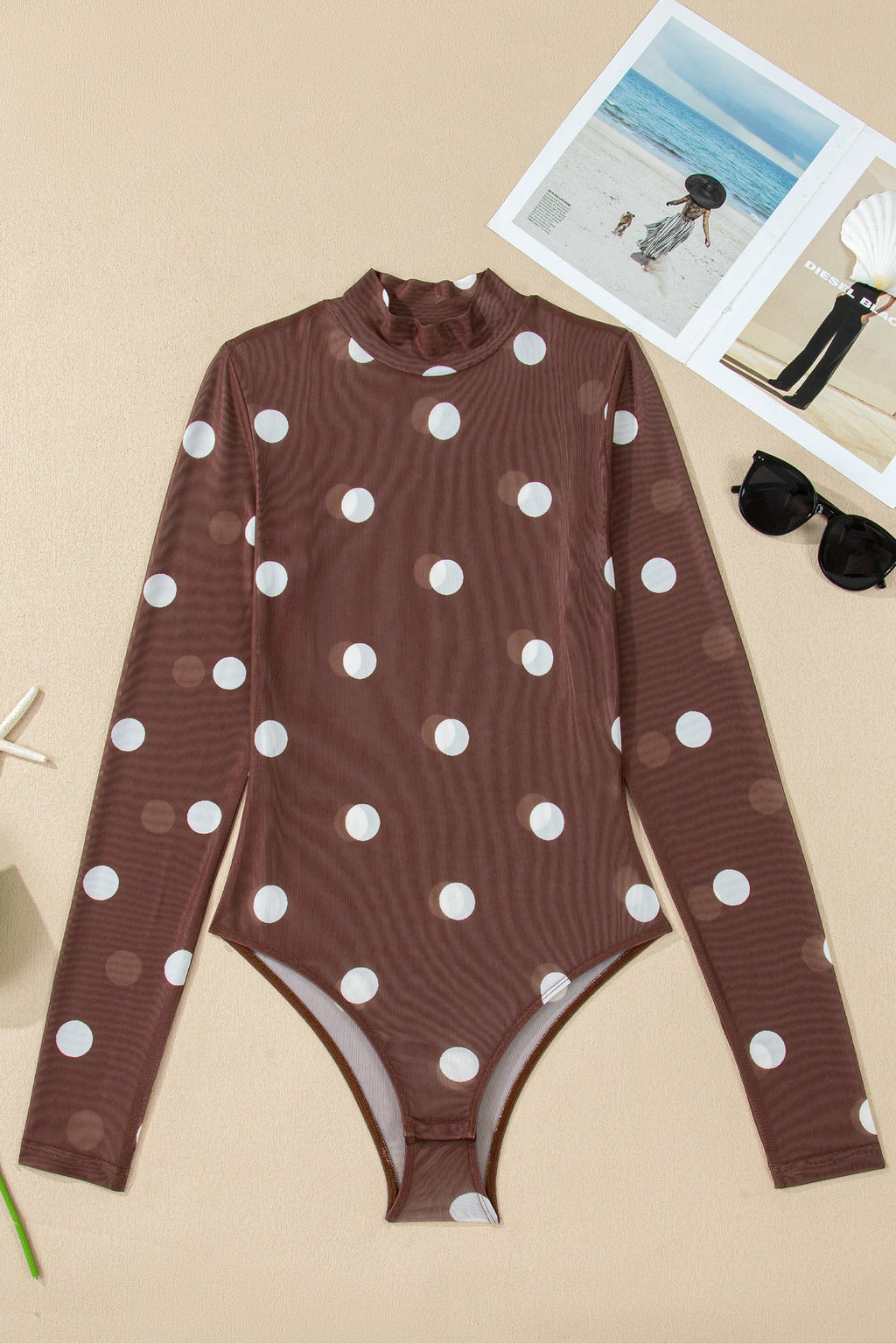 Eliana Mesh Long Sleeve Bodysuit