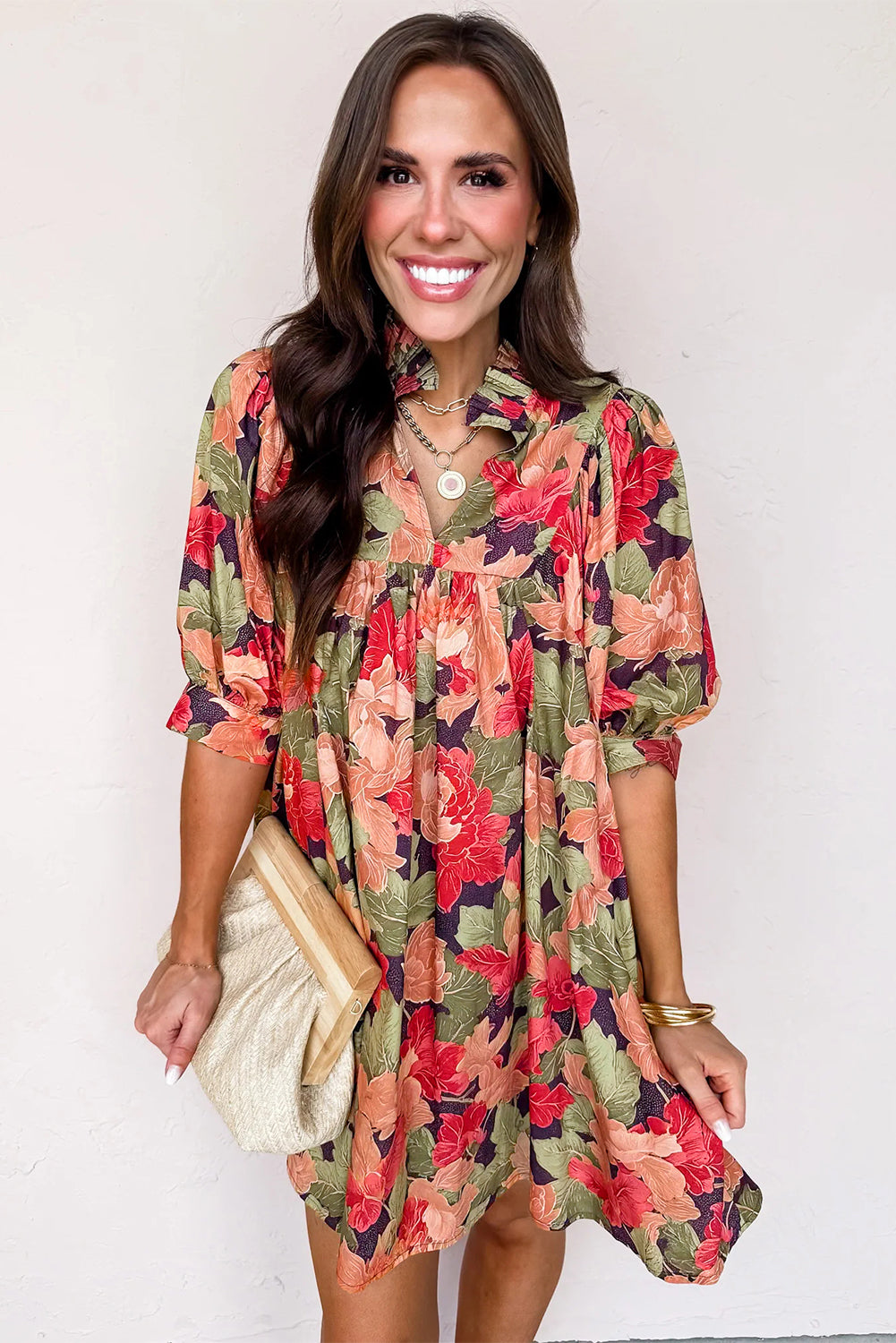 Annika Half Sleeve Mini Dress