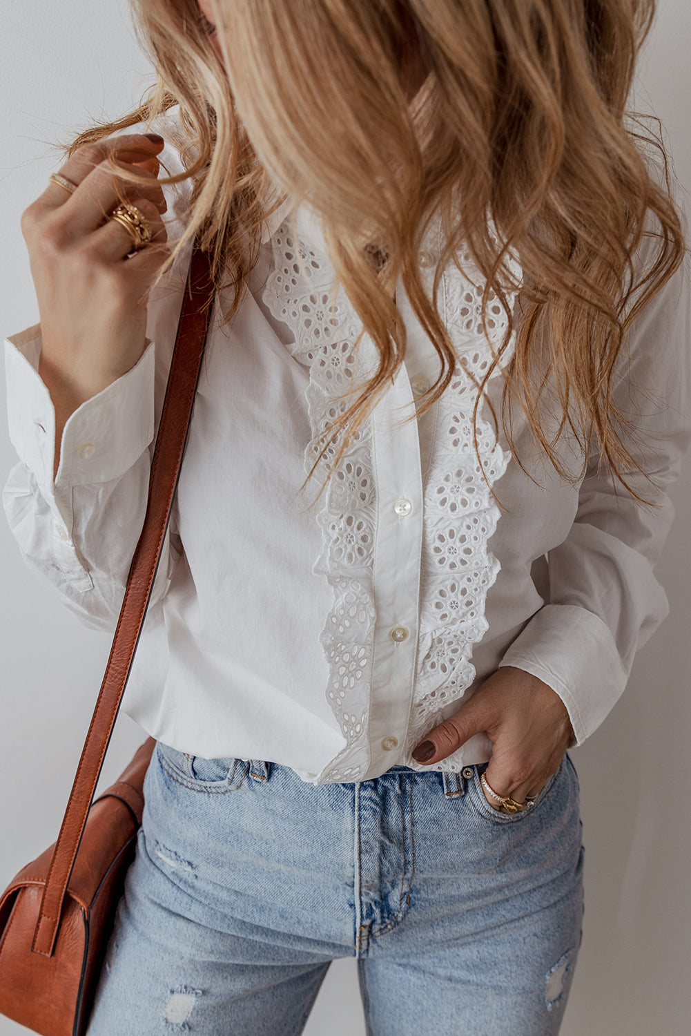 Zyla Turn Down Collar Shirt