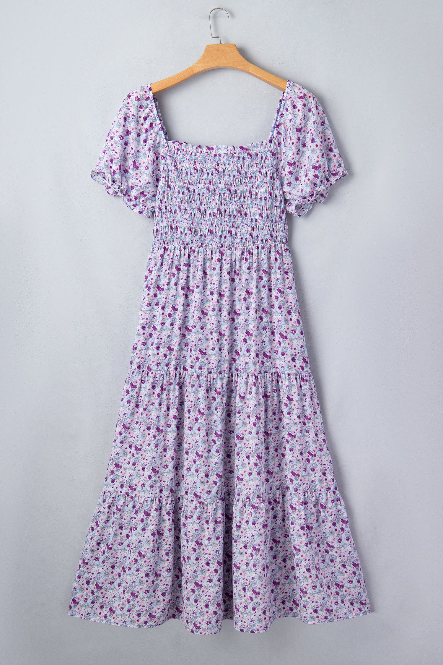 Kelsey Square Smocked Maxi PLUS Dress