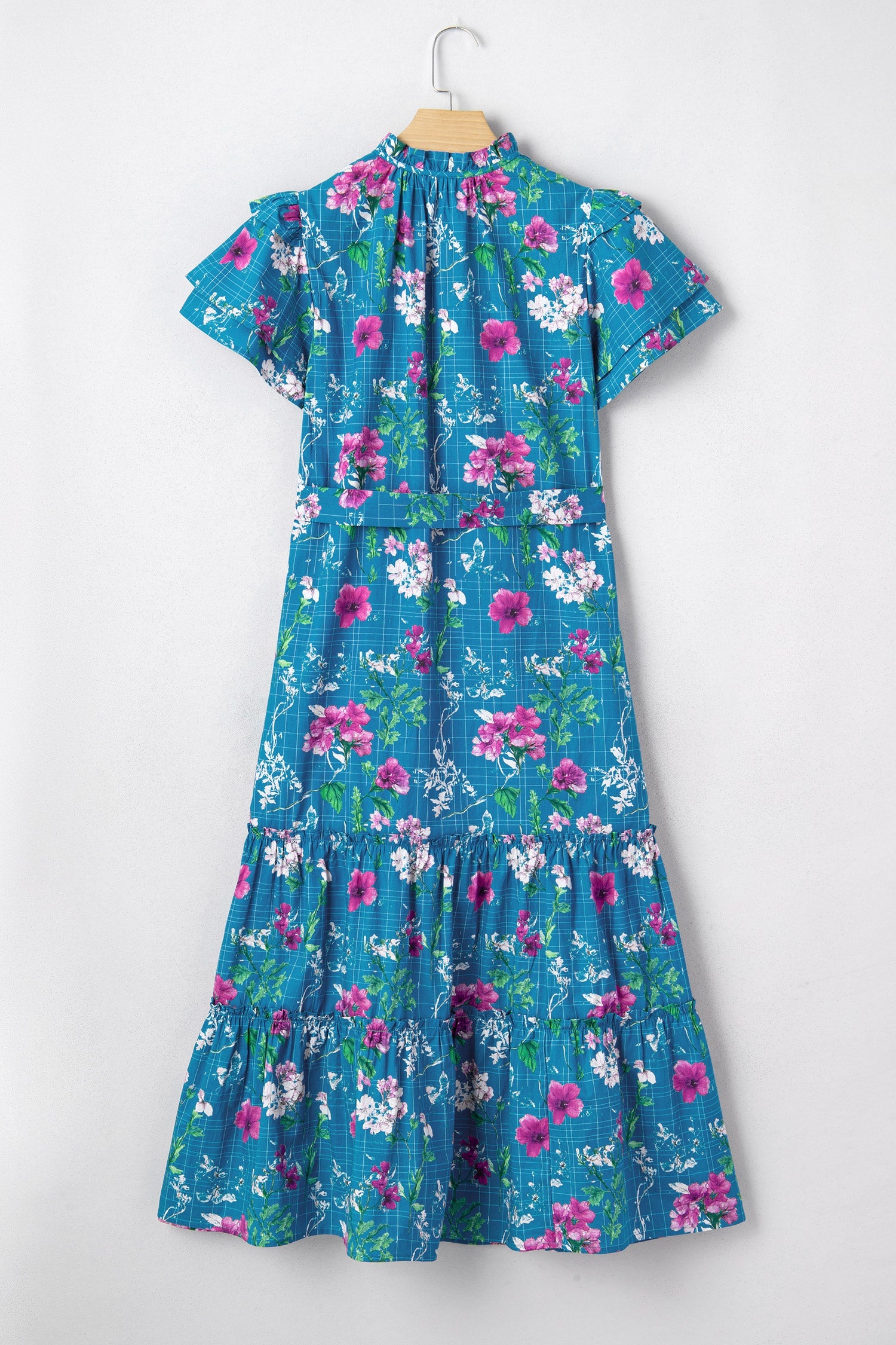 Tessa Tie Belted Long Dress