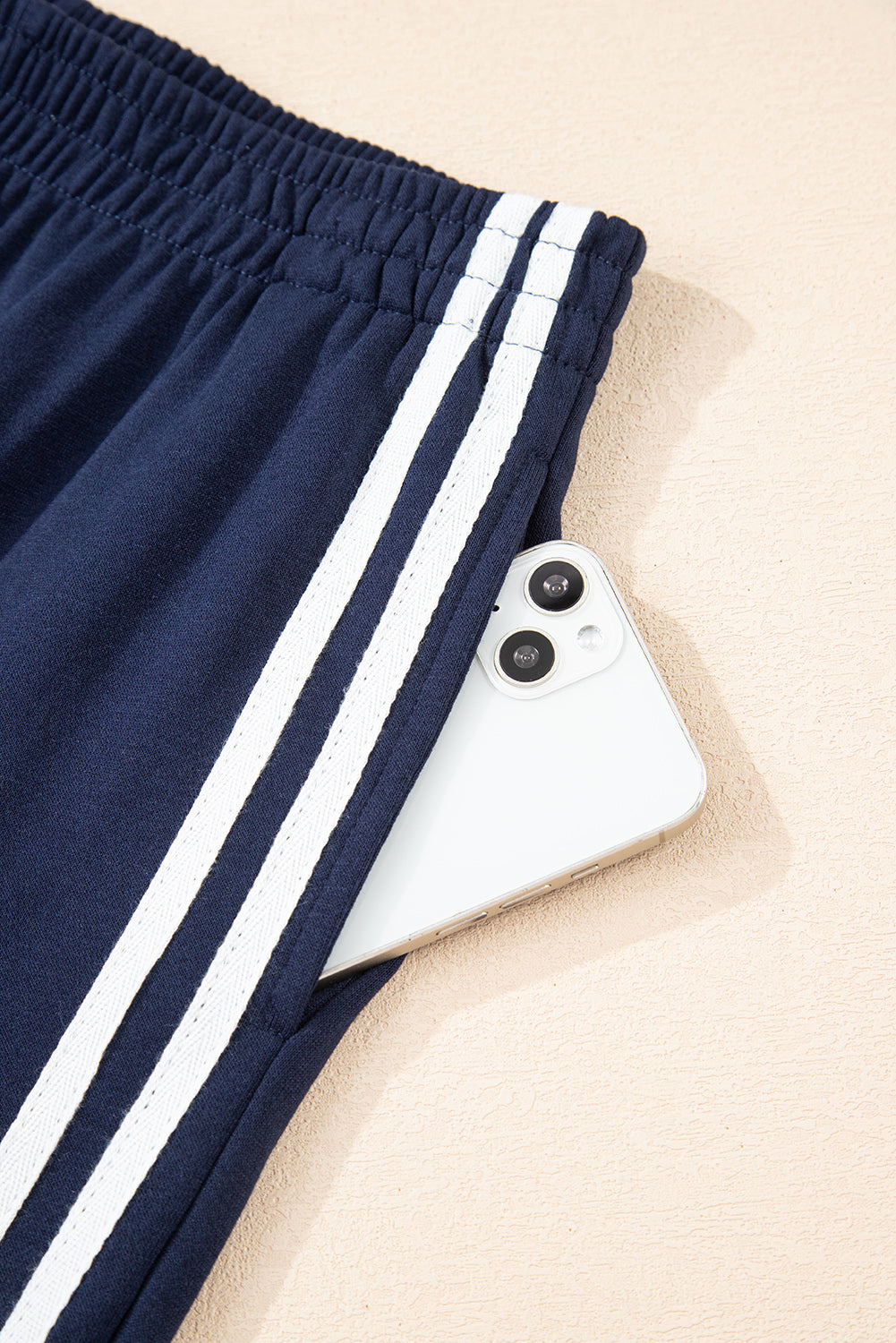 Hana Striped Detail Crewneck Pullover