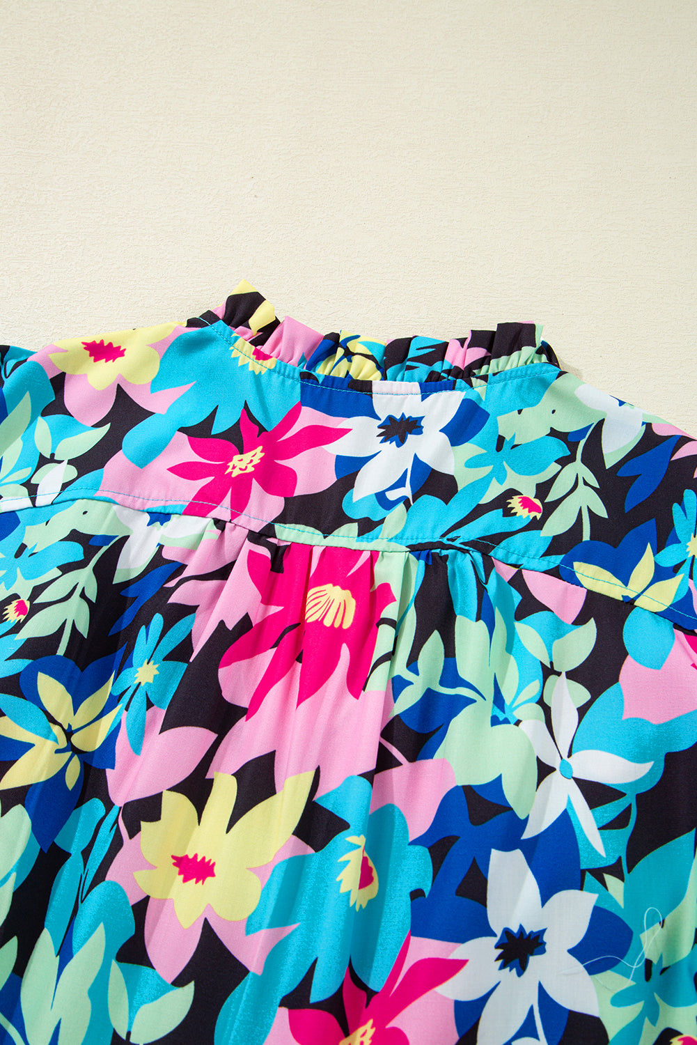 Dani Sleeve Tied Notched PLUS Blouse