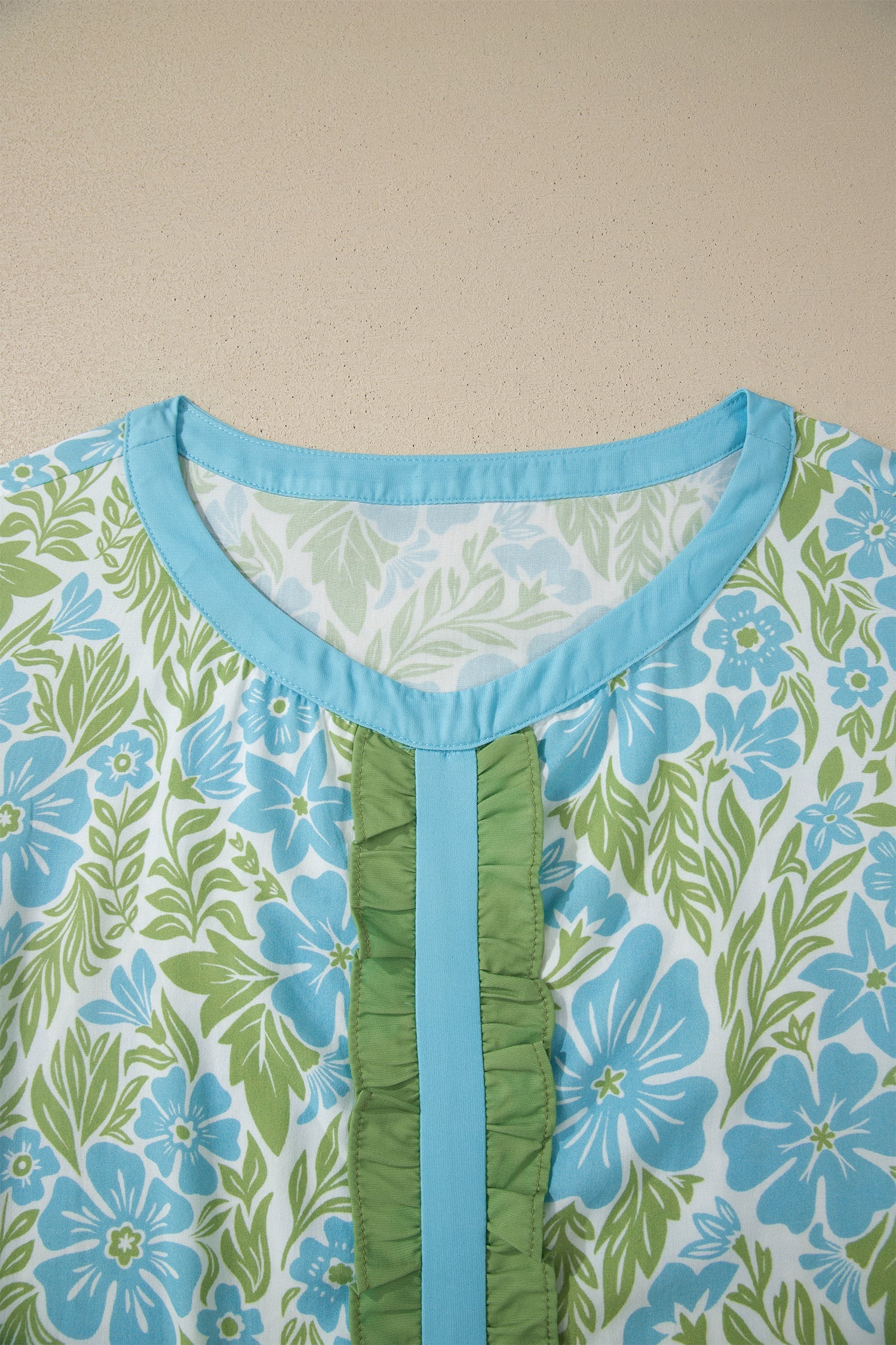 Waverly Trim Half Sleeve Blouse