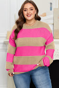 Florence Block Drop Shoulder PLUS Sweater