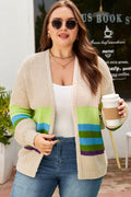 Adalee Crochet Open Front PLUS Cardigan