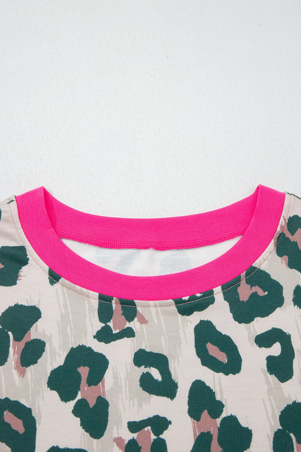 Arleth Print Contrast Trim Top