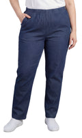 Women's Lightweight Pull-On Denim Jeans — Elastic Waist No Zipper