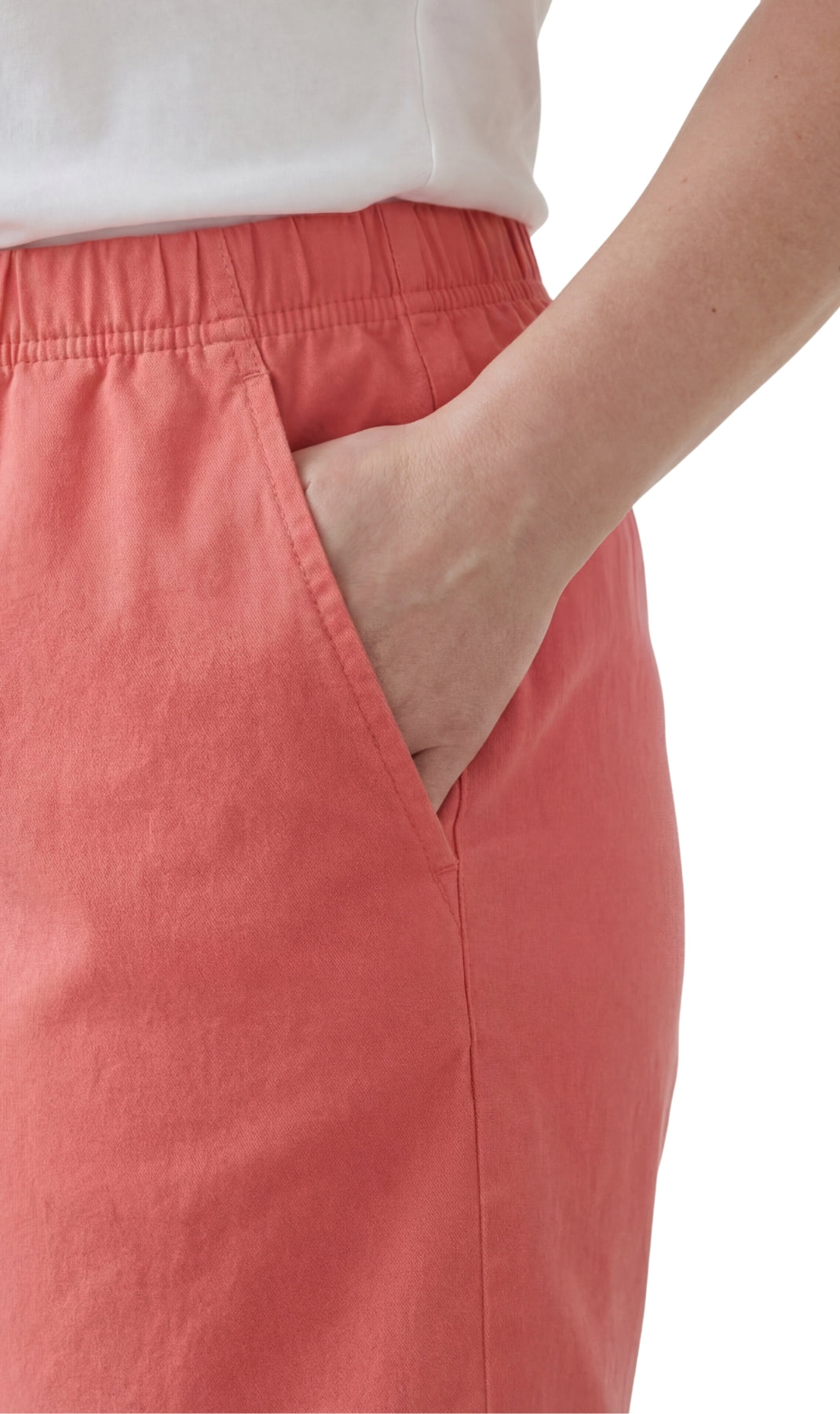 Women's Pull-On Denim and Twill Shorts — Stretch Waist No Zipper