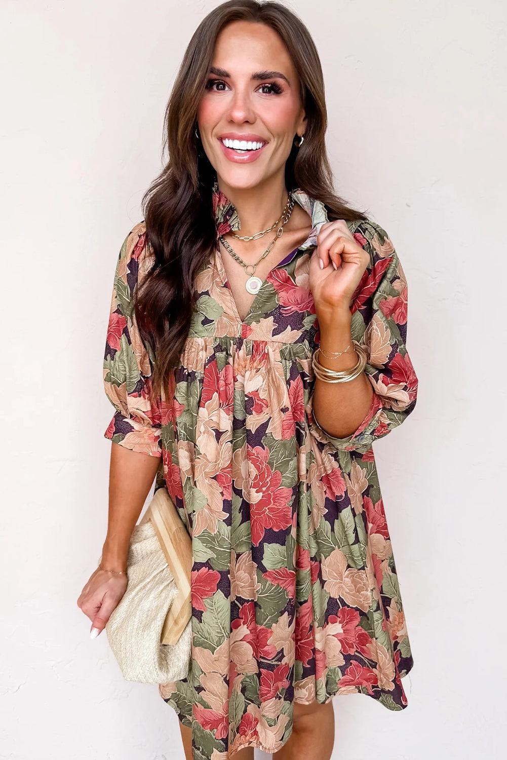 Annika Half Sleeve Mini Dress
