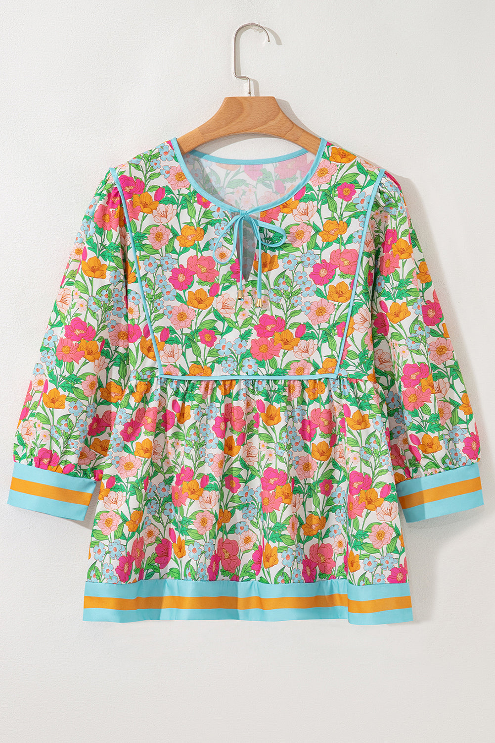 Adley Puff Sleeve Babydoll Blouse