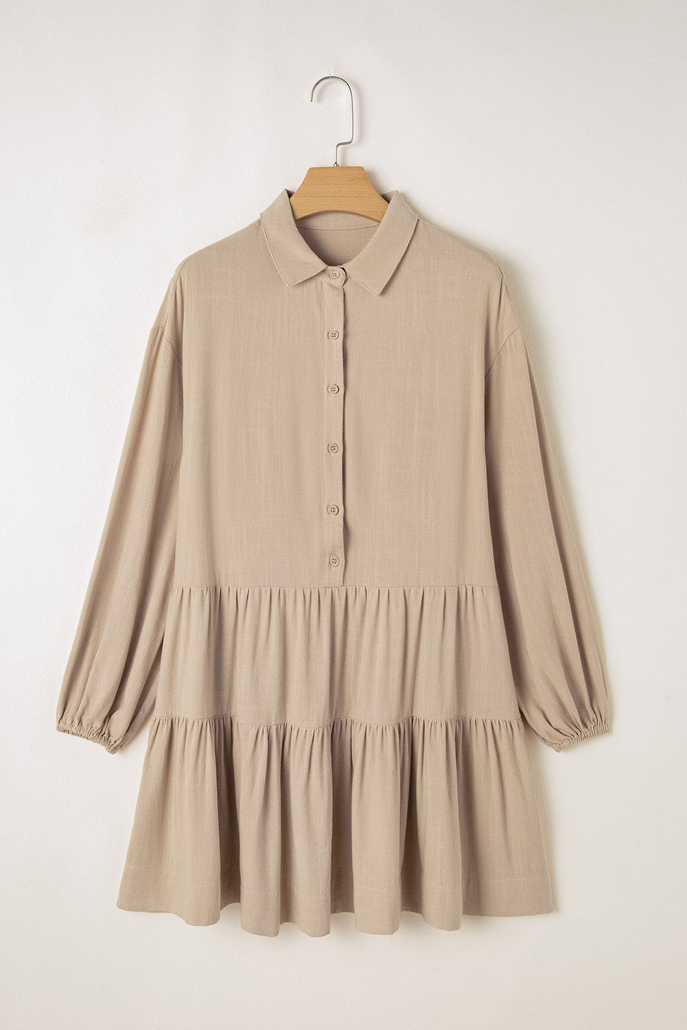 Scarlet Sleeve Tiered Pleated Shirt