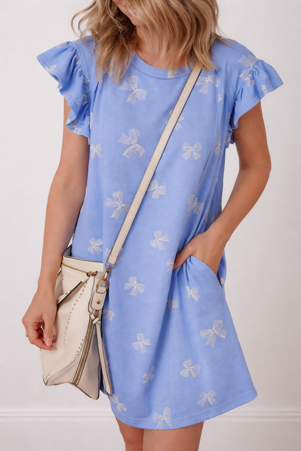 Emmie Sleeve Shift Mini Dress