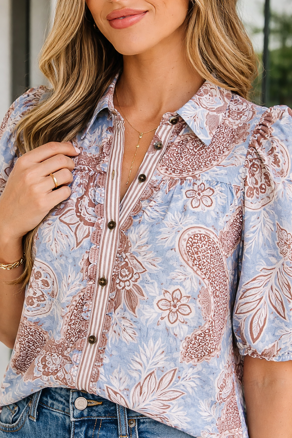 Athena Down Short Sleeve Shirt