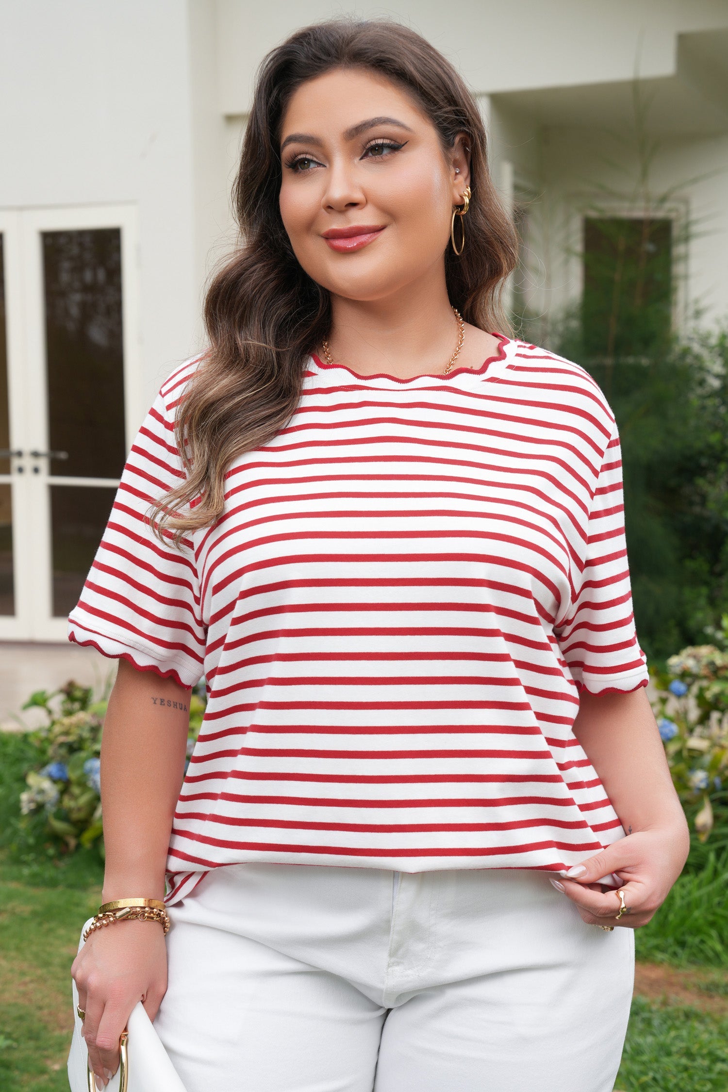 Esther Trim Short Sleeve PLUS Top