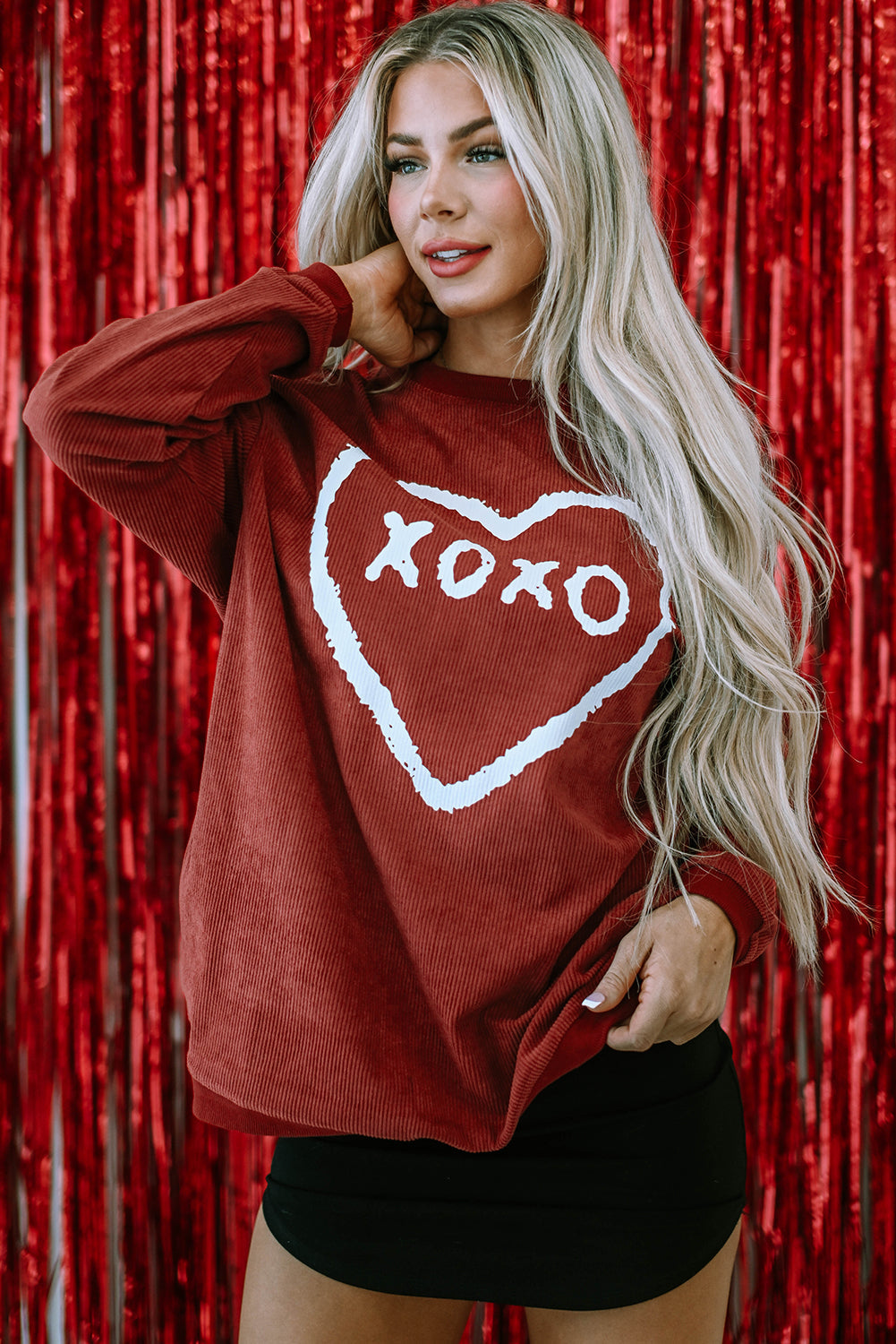 Freya Shape Graphic Corded Sweatshirt
