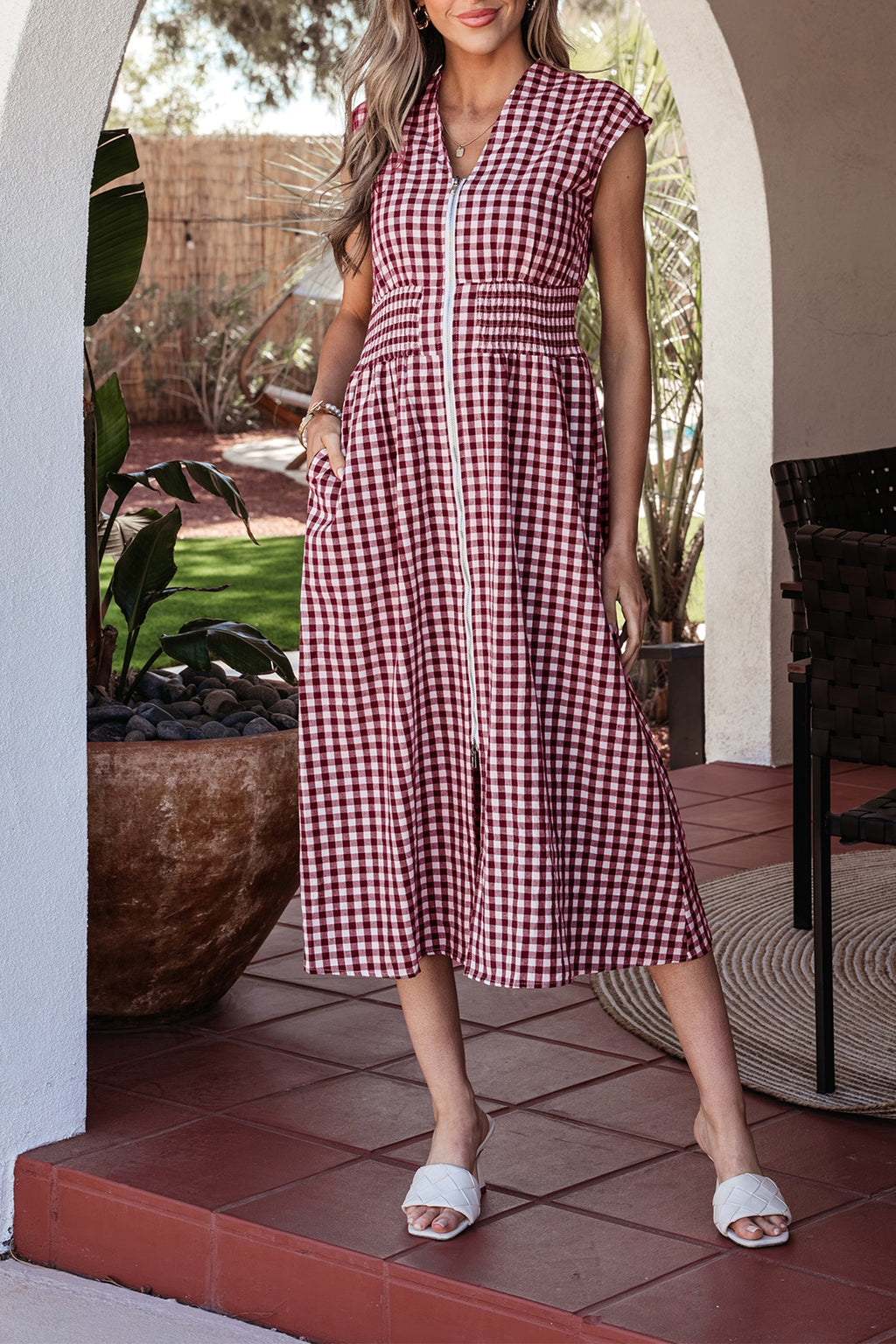 Noor Flare Sleeveless Maxi Dress