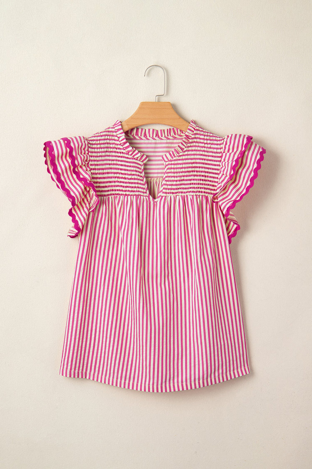 Treasure Ruffled Short Sleeve Blouse