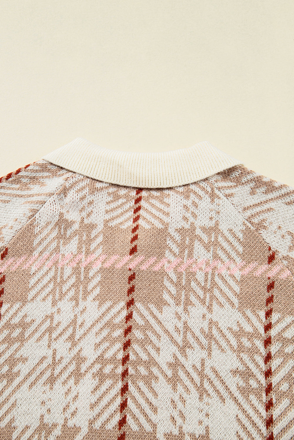 Navy Trim Front Cardigan PLUS Sweater