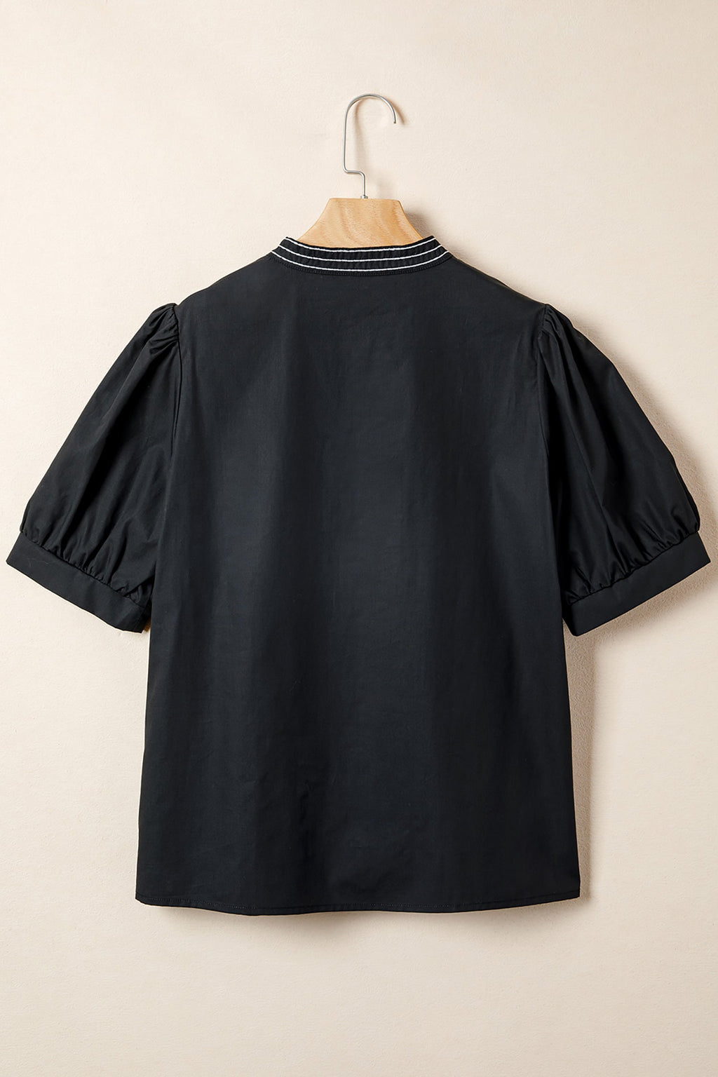 Raelynn Contrast Embroidered Detail Blouse