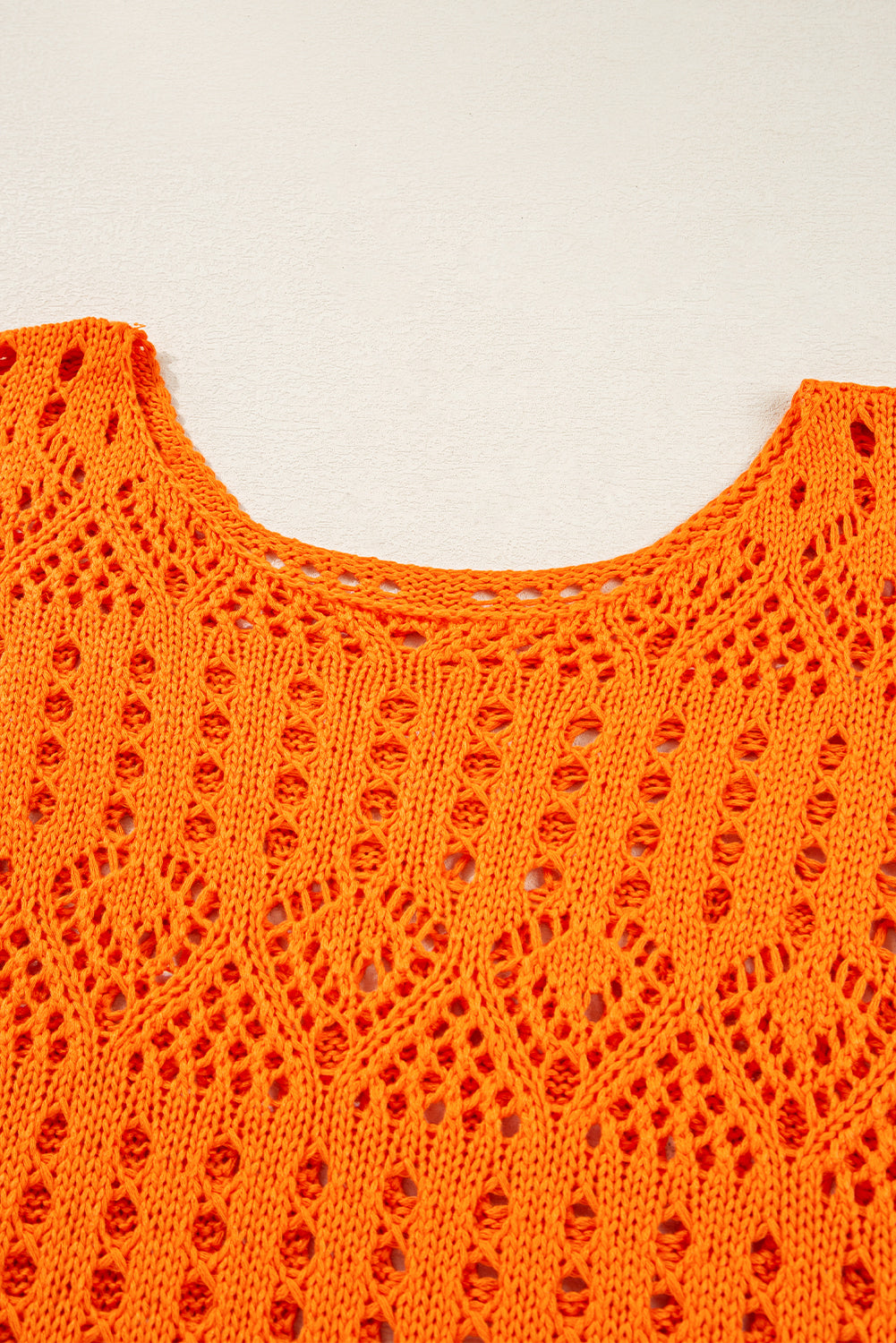 Emerson Crochet Scallop Edge Sweater