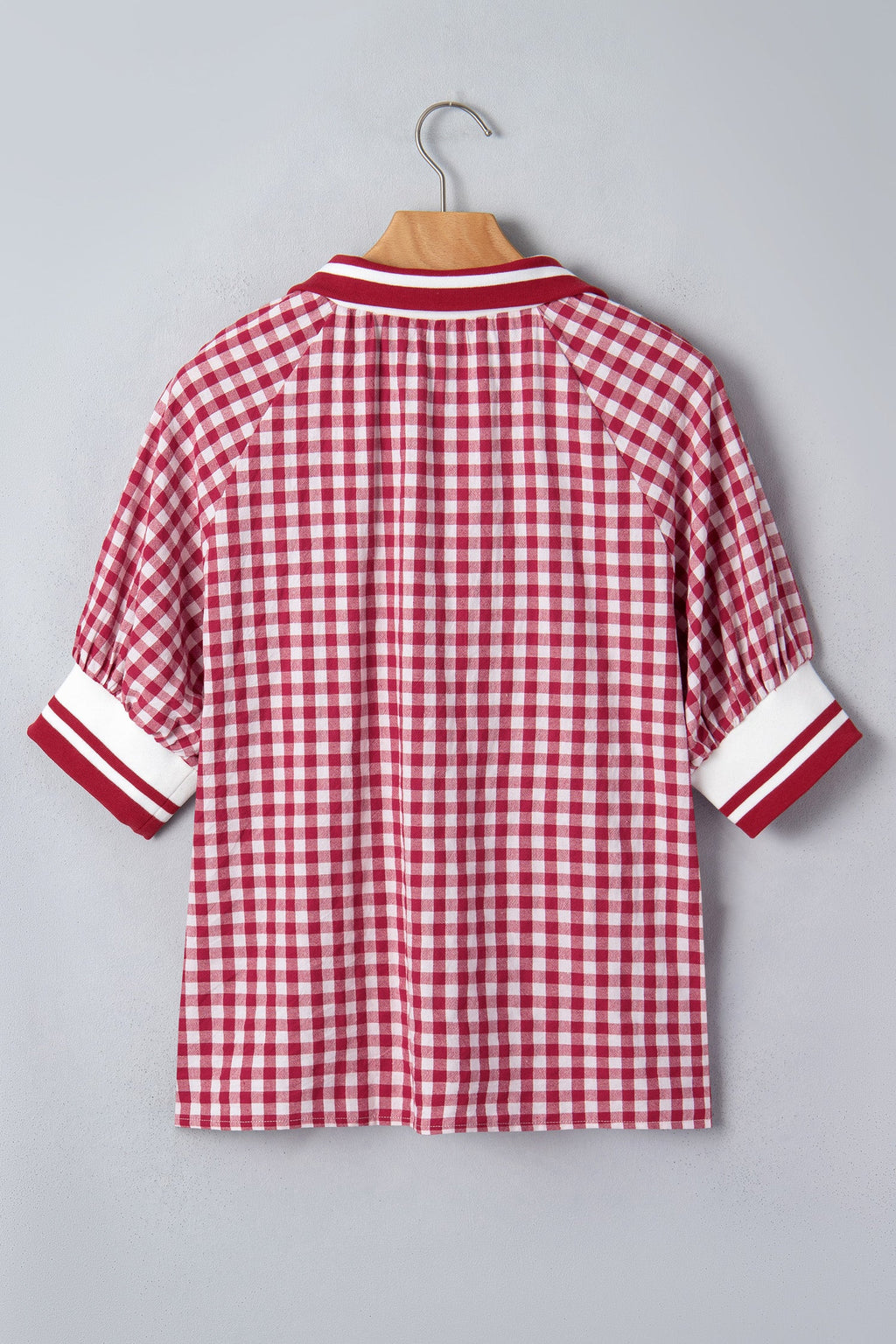 Journi Patchwork Half Zip Blouse