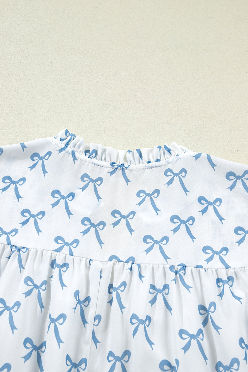 Melody Short Sleeve Bow PLUS Top