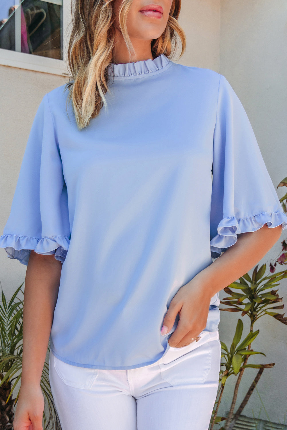 Cleo Bell Sleeve Loose Blouse