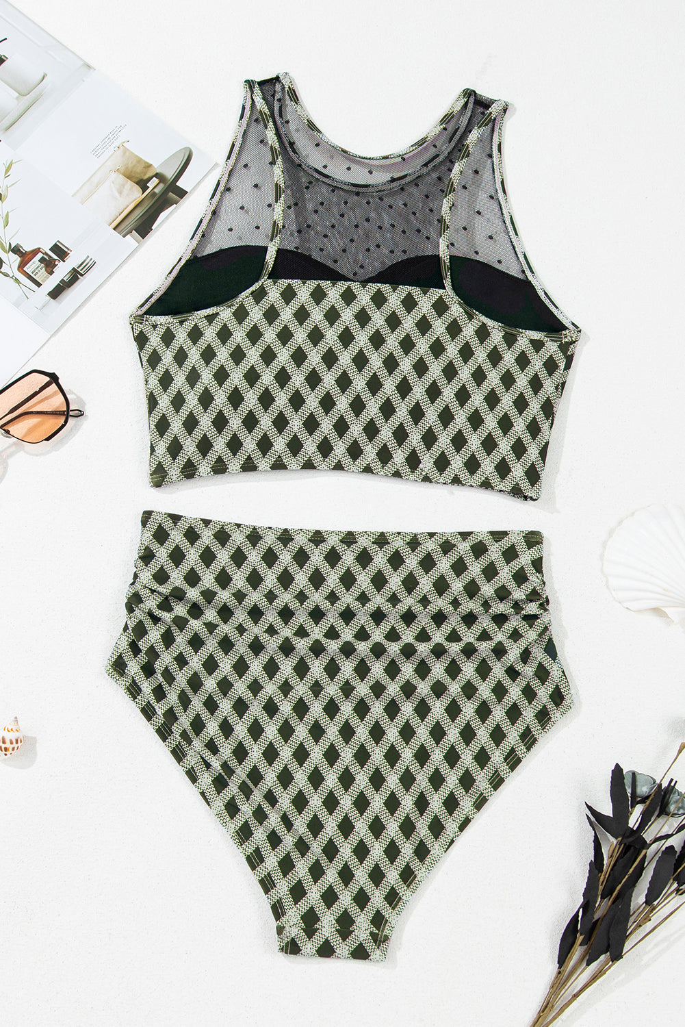 Sasha Patchwork High Waisted Bikini